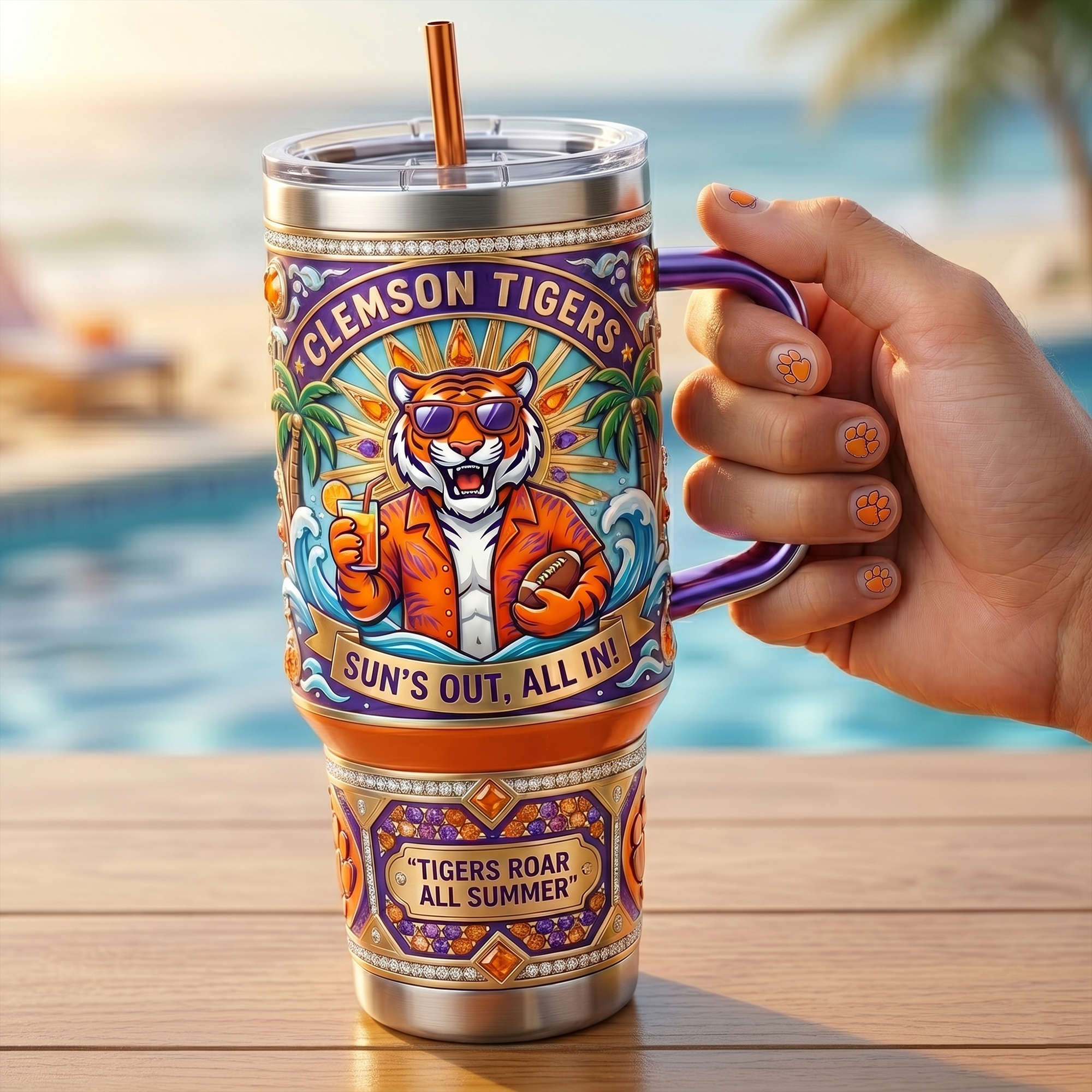 CTFB 40oz Tumbler With Handle LNTH