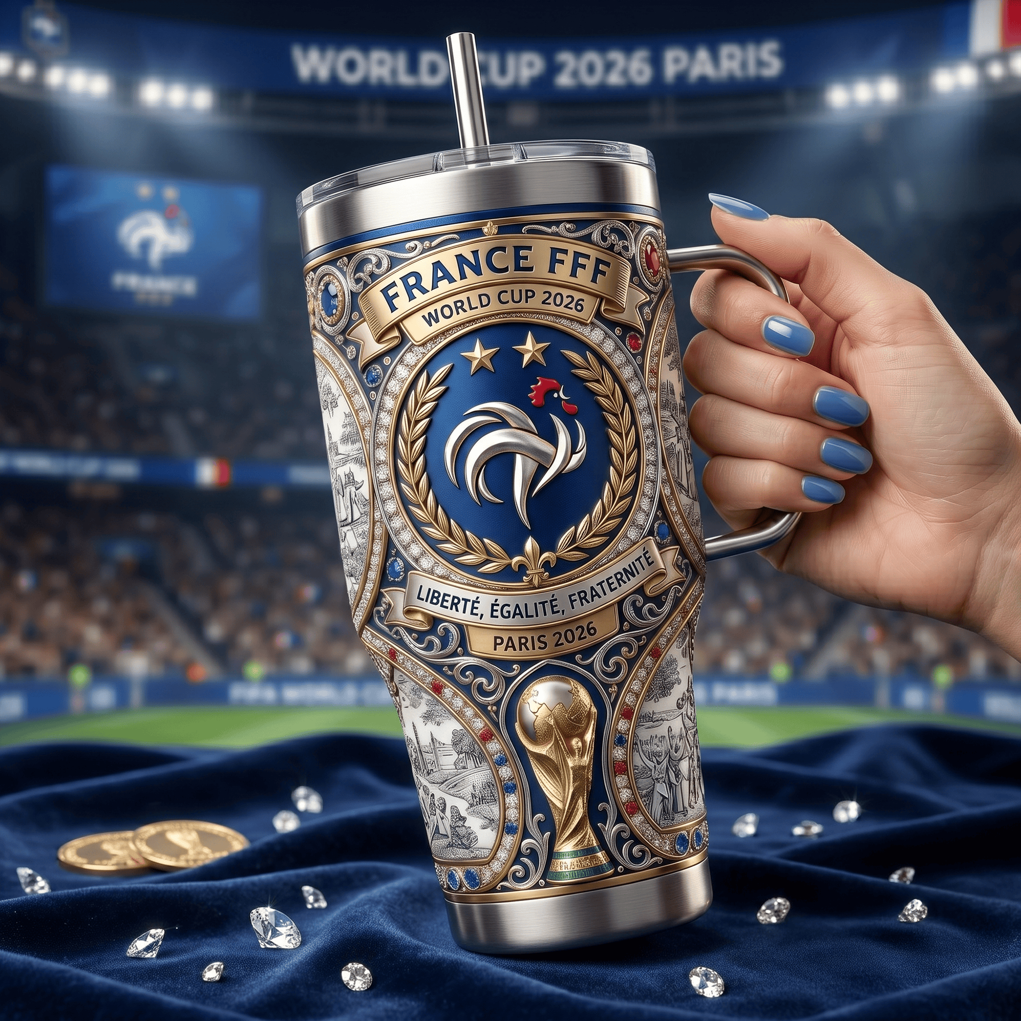 FRFC 40oz Tumbler With Handle LNTH