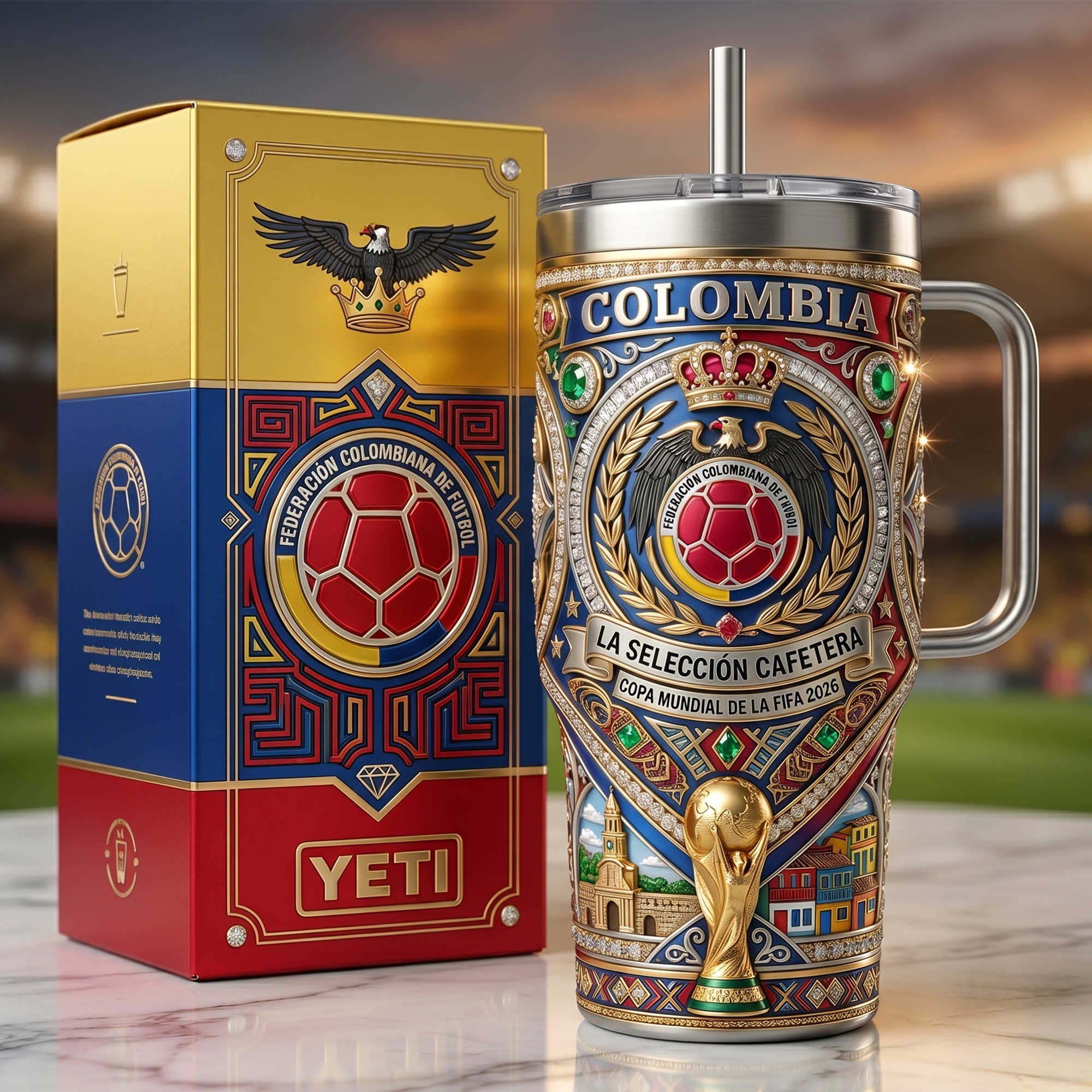 CLOM 40oz Tumbler With Handle LNTH